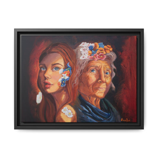 Print "Youth & Wisdom" Framed Canvas