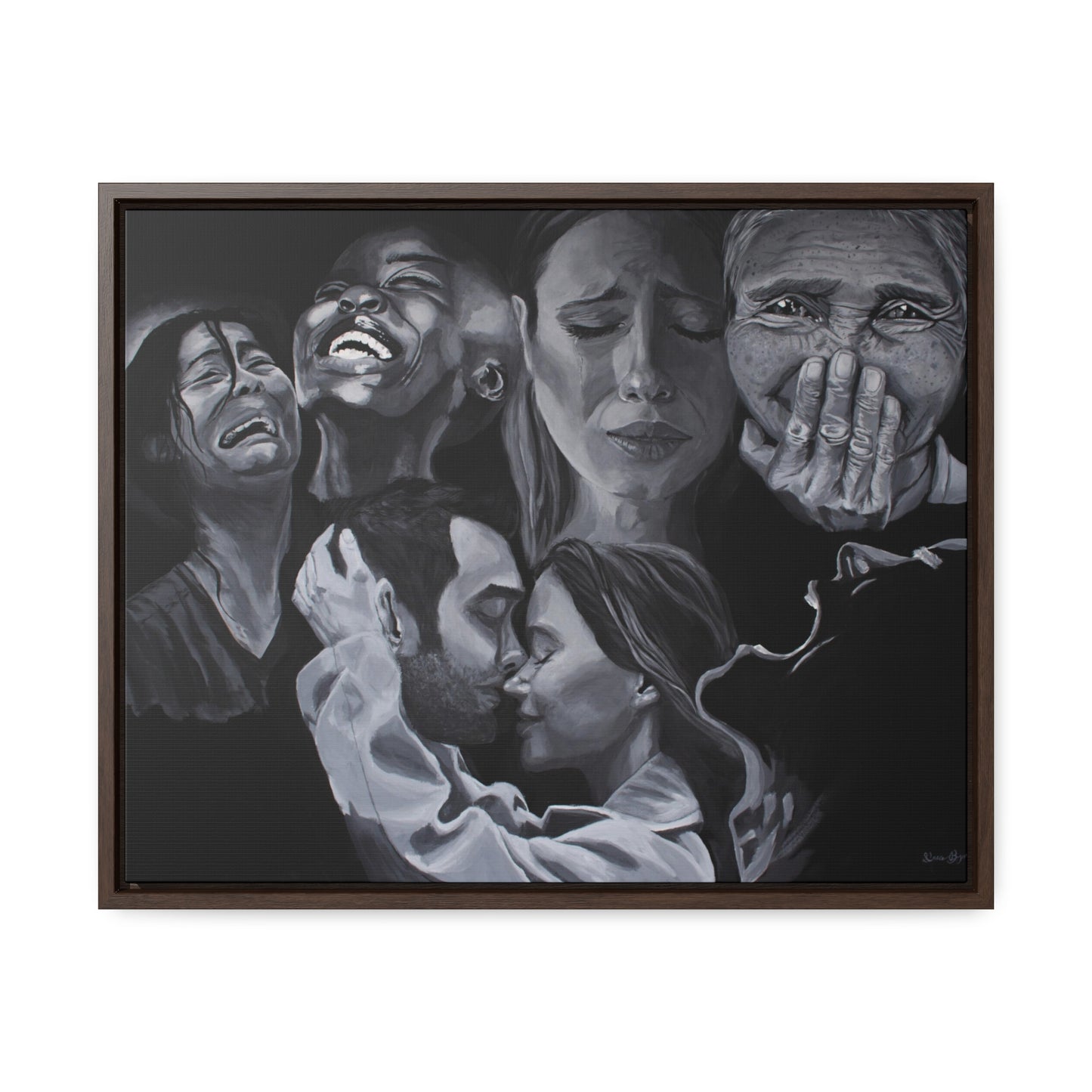 Print "Emotions" on Gallery Canvas Wraps, Horizontal Frame