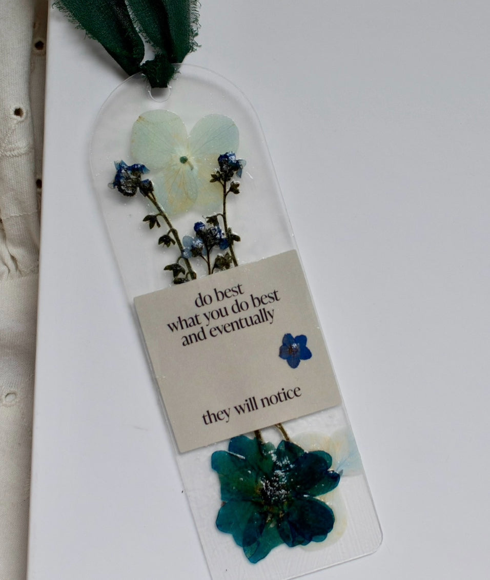 “Do Best, What You Do Best” Handmade Bookmark