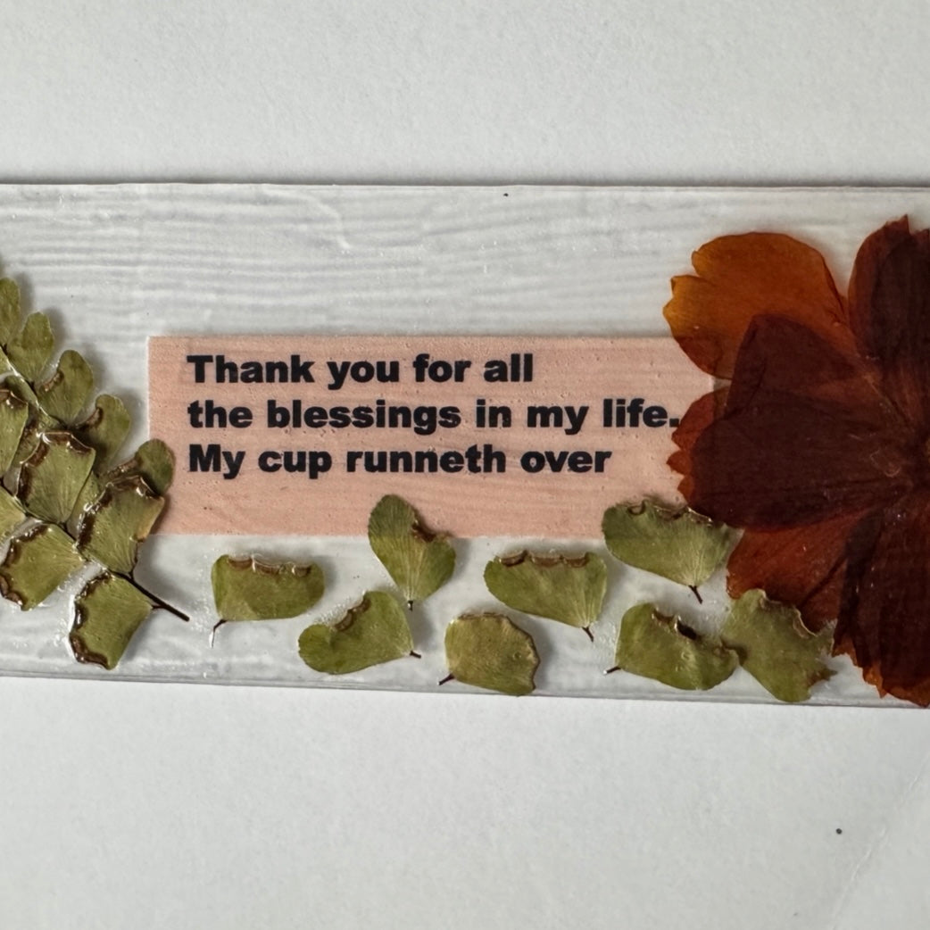 “Thanks For Blessings” Gratitude Collection Bookmark