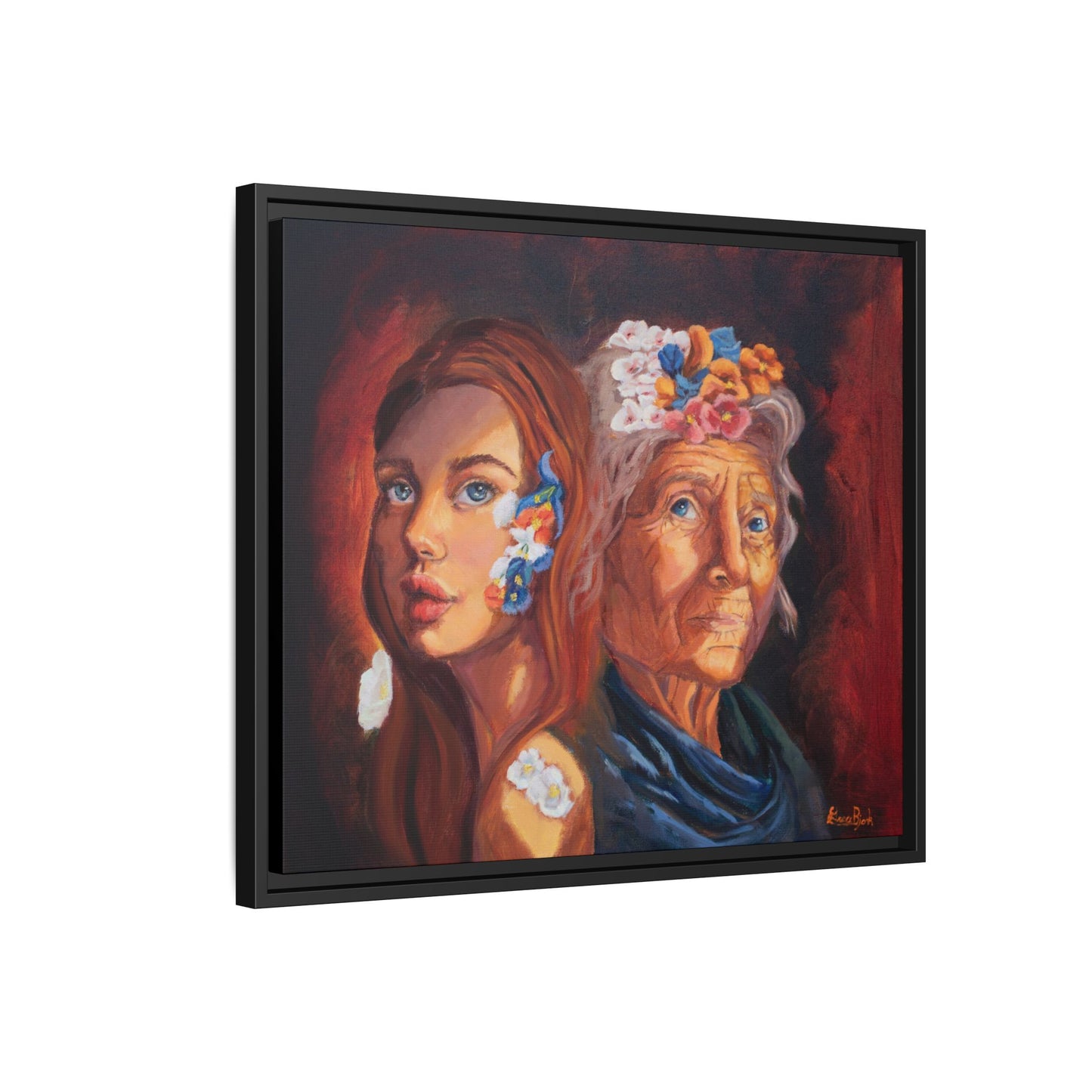 Print "Youth & Wisdom" Framed Canvas