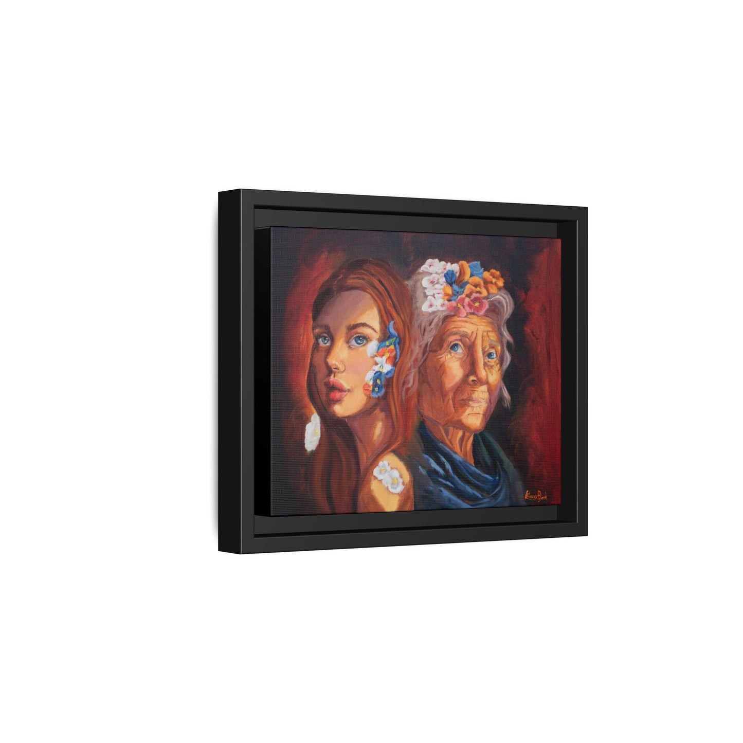 Print "Youth & Wisdom" Framed Canvas