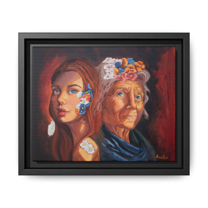 Print "Youth & Wisdom" Framed Canvas