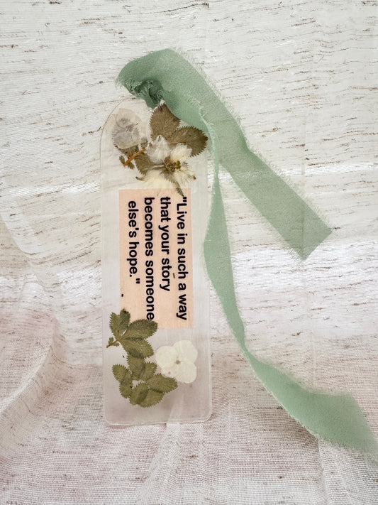“Live to Inspire” Handmade Bookmark