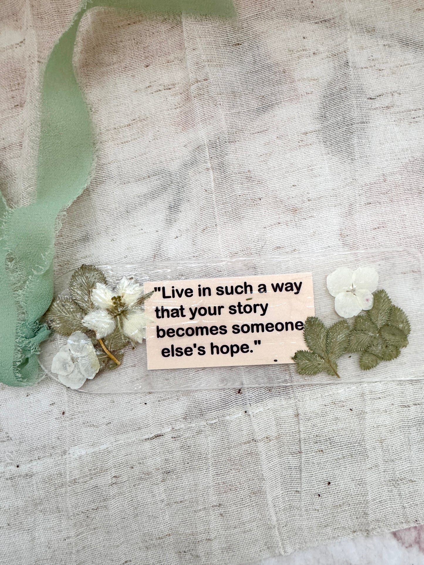 “Live to Inspire” Handmade Bookmark