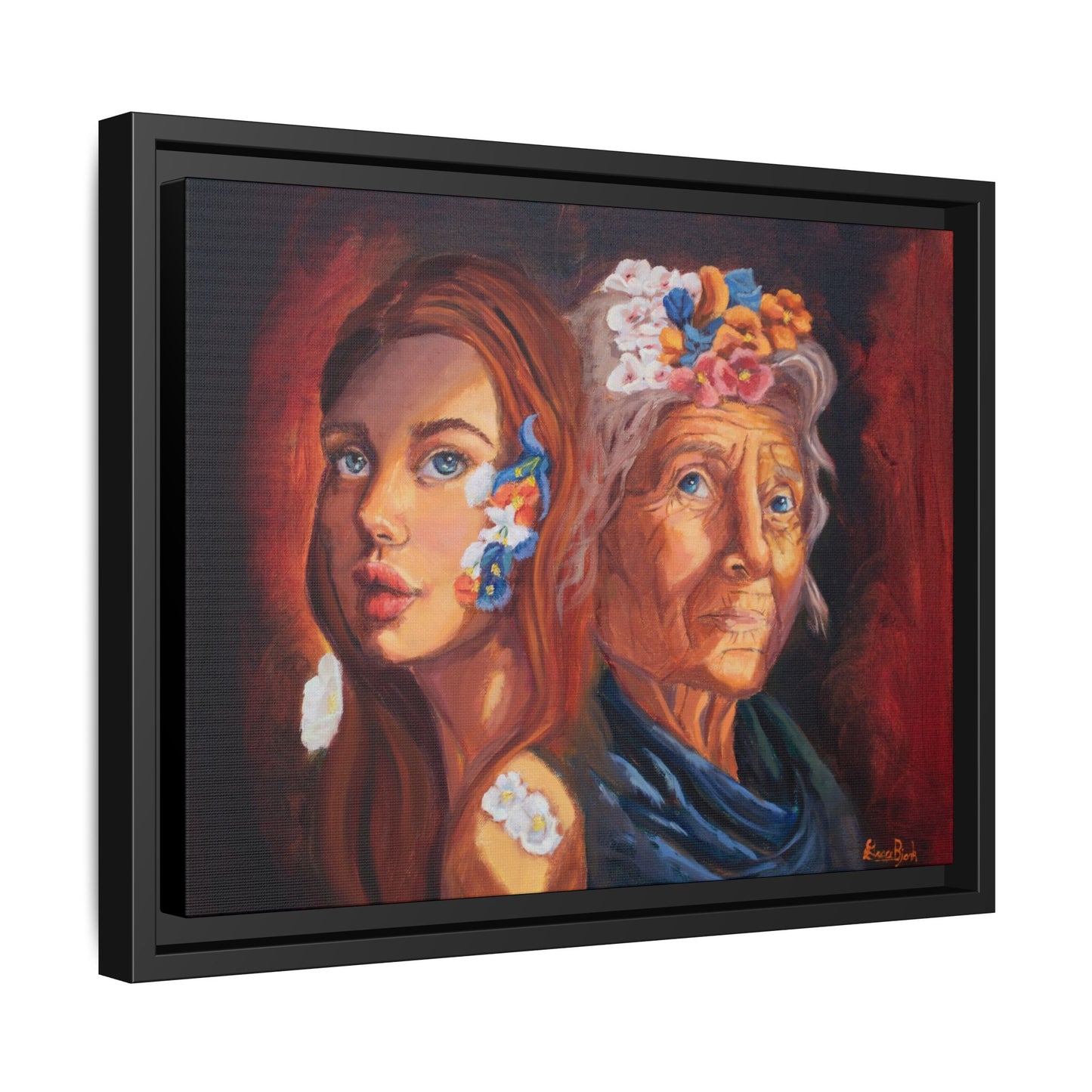 Print "Youth & Wisdom" Framed Canvas