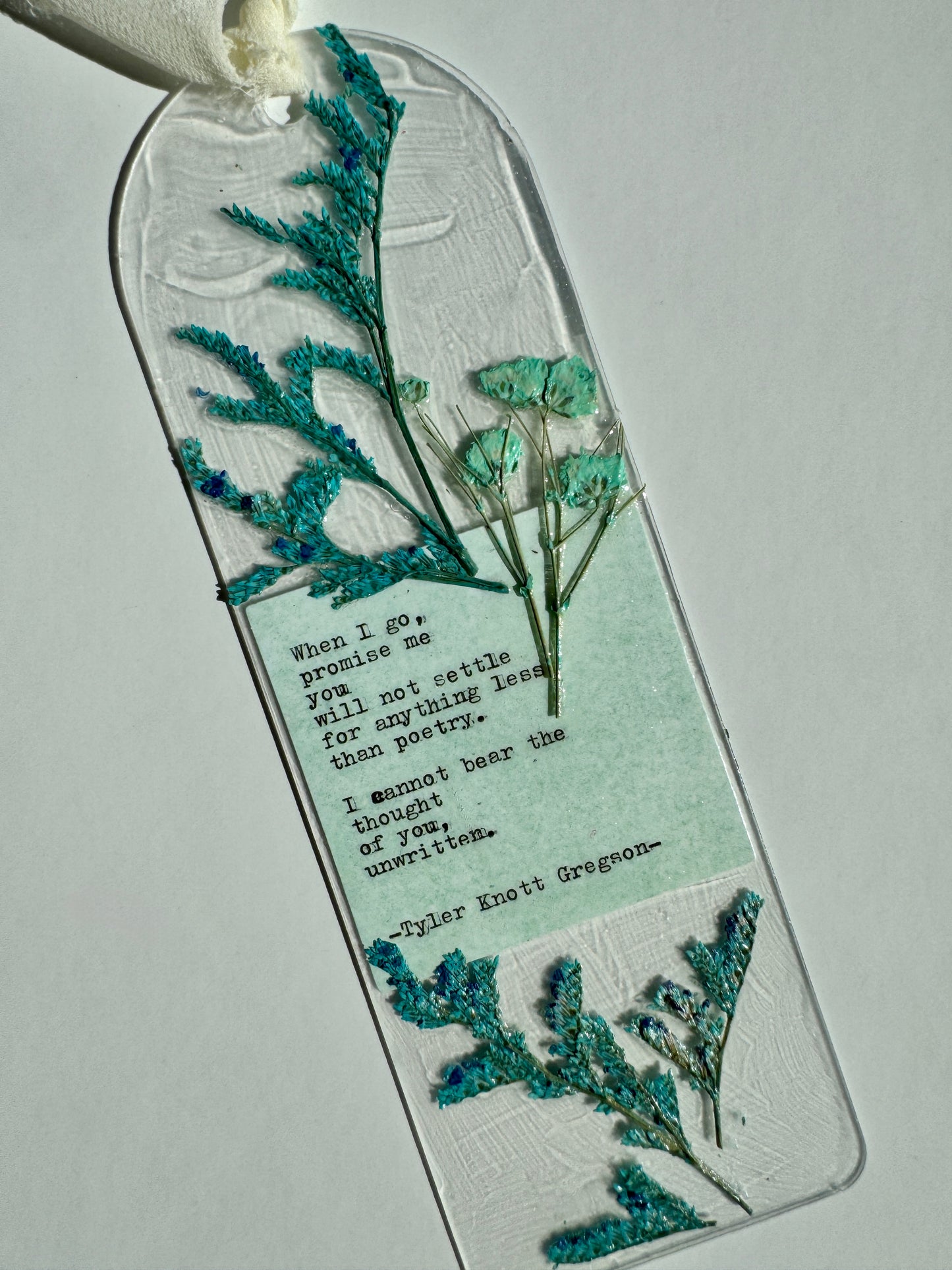 “Anything Less Than Poetry” Love Collection Bookmark