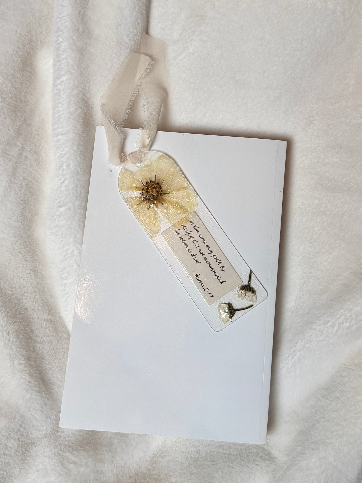 “James 2:17” Handmade Bookmark