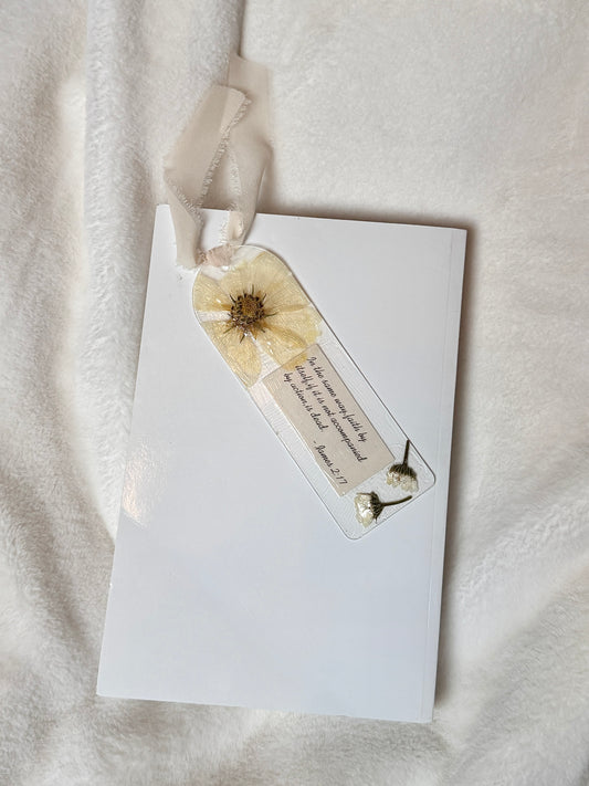 “James 2:17” Handmade Bookmark