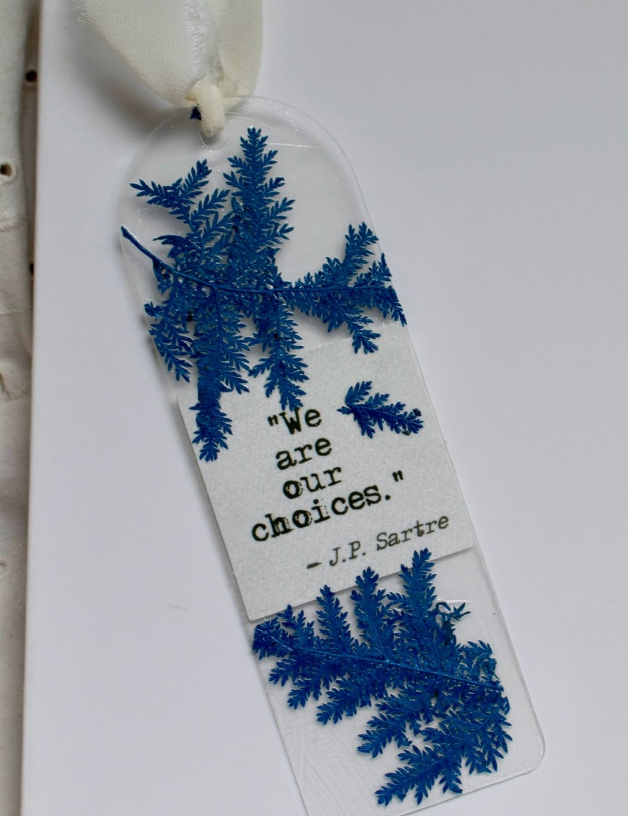 “We Are Our Choices” Handmade Bookmark